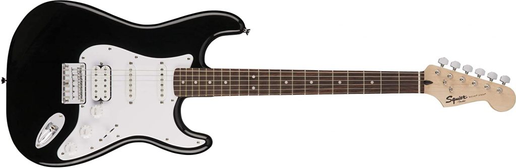 Fender Squier Bullet Stratocaster Hard Tail RW HSS Black