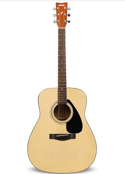 Yamaha F310 Guitarra Acústica – Guitarra Folk 4/4 de madera, 63.4 cm, escala 25 pulgadas, 6 cuerdas metálicas, color Madera natural